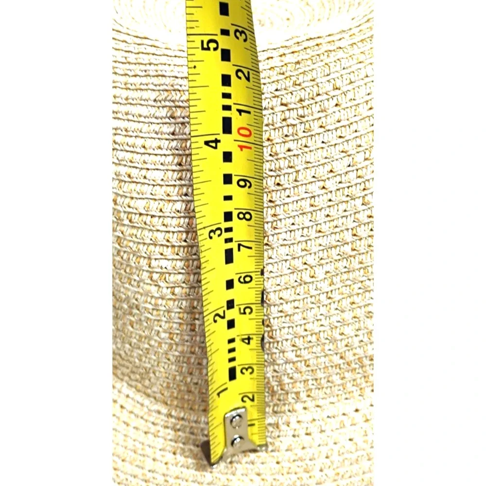 Talbots Wide Brim Straw Hat Womens 22